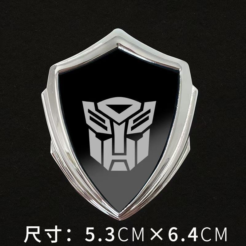 3D Metal Transformers Auto Car Front Hood Rear Trunk Lid Body Badge Emblem Decal