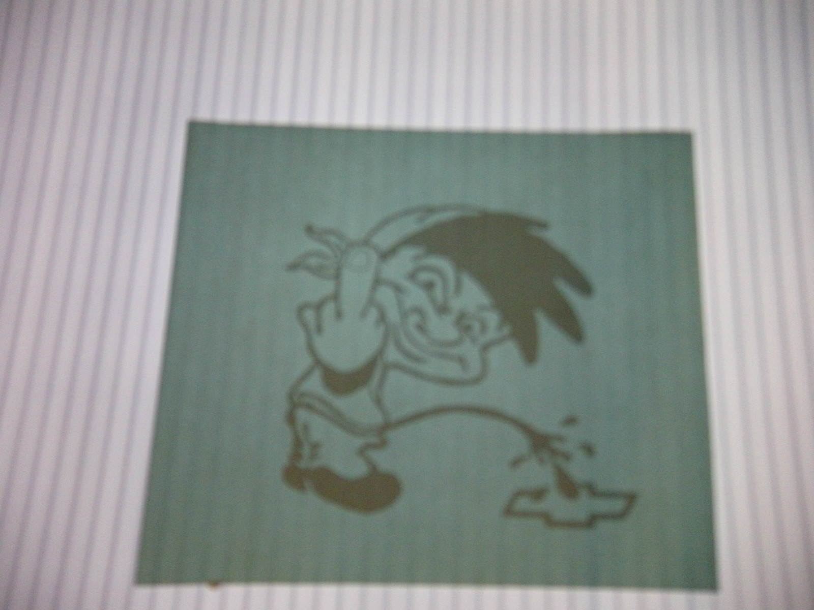 P ON BOWTIE VINYL STICKER