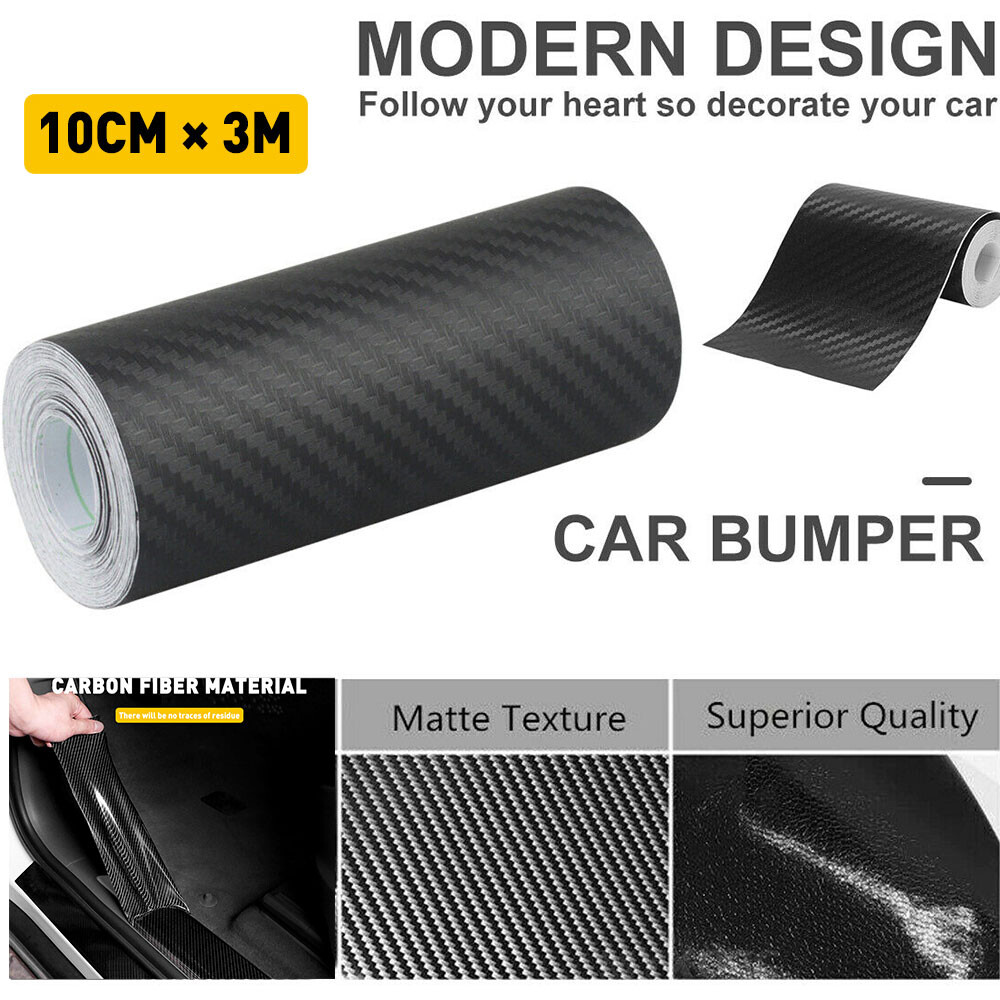 Car Door Protector Scuff Stick Sill Cover Antiscratch Carbon Fiber Sticker 10CM