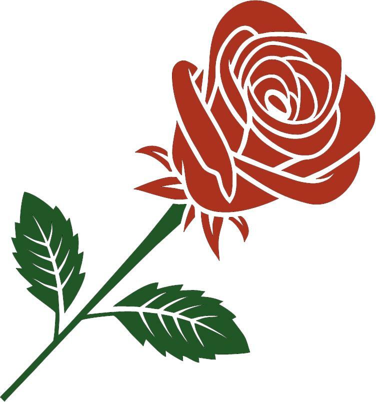 “Rose” 3 Mil Vinyl Sticker for Car or Truck Window