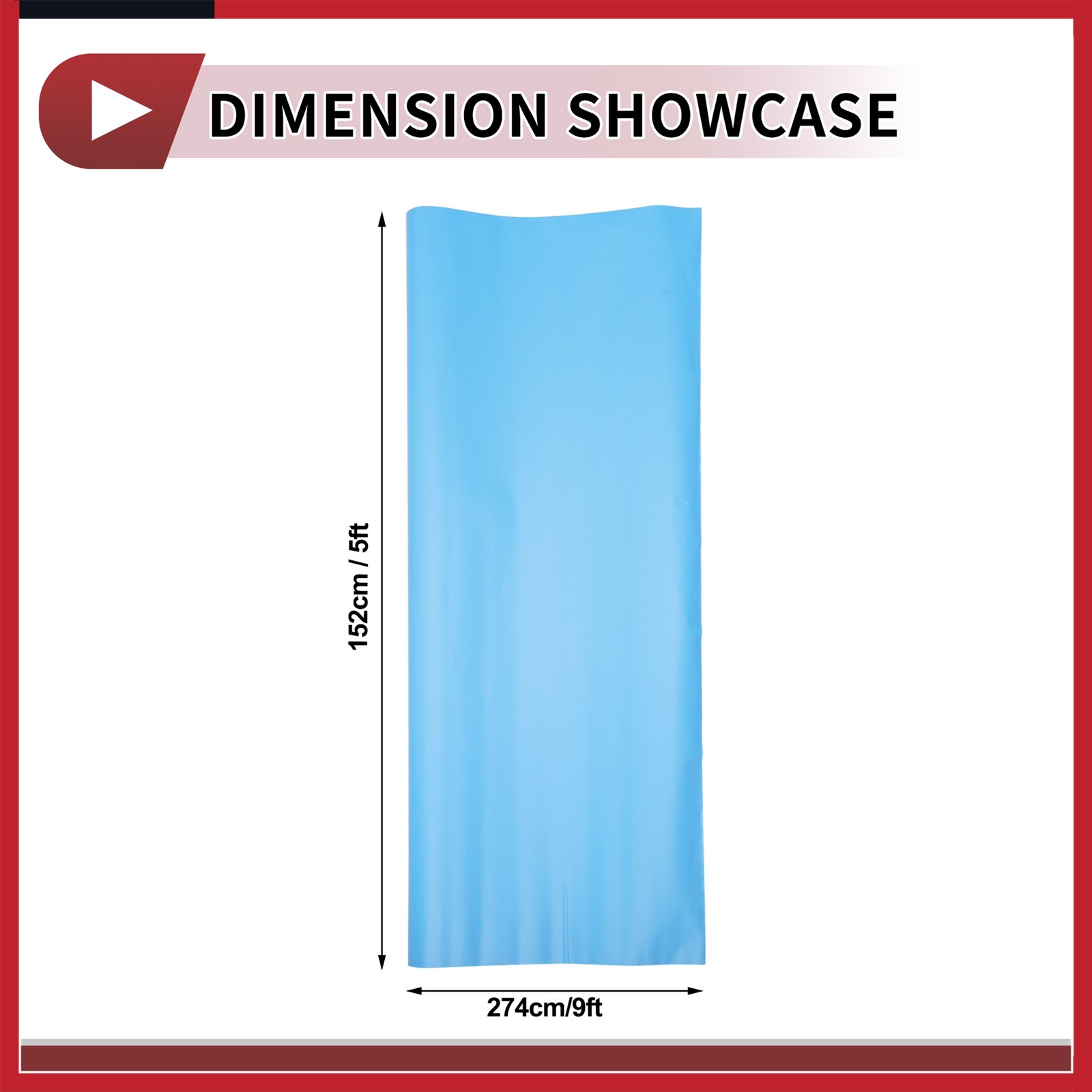 Matte Light Blue Auto Wrap Film 274x152cm(9ft x 5ft) Vinyl Wrap Cover Universal