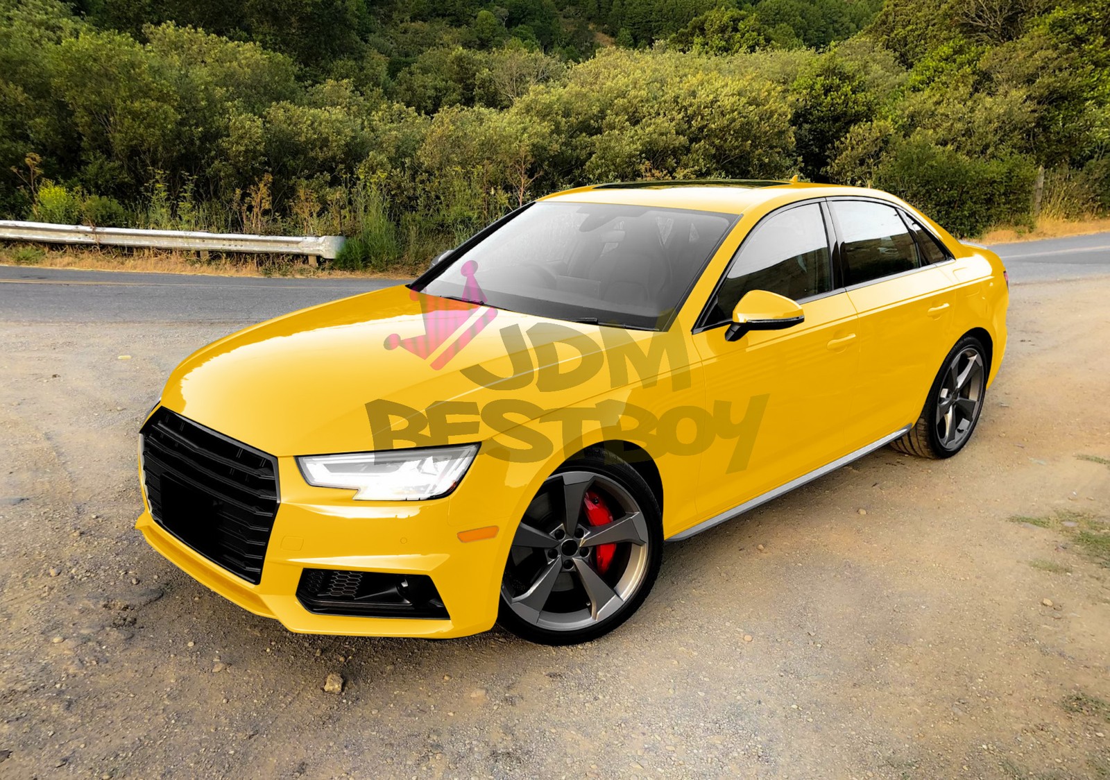 ESSMO PET Super Gloss Sunflower Yellow Car Vehicle Vinyl Wrap Decal Like Paint