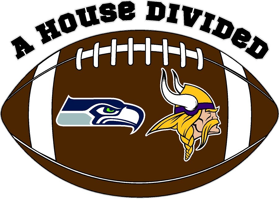 A House Divided Football Teams Decals