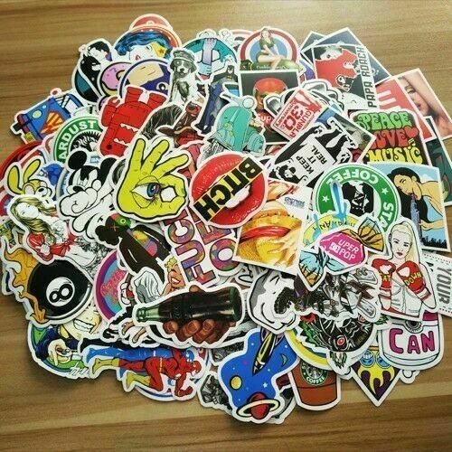 400 Random Stickers Bomb Decals Pack Car Skateboard Motorcycle Luggage Graphics