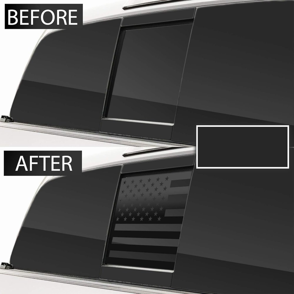 American Flag Rear Middle Vinyl Window Sticker Decal For Toyota Tacoma 2016-23