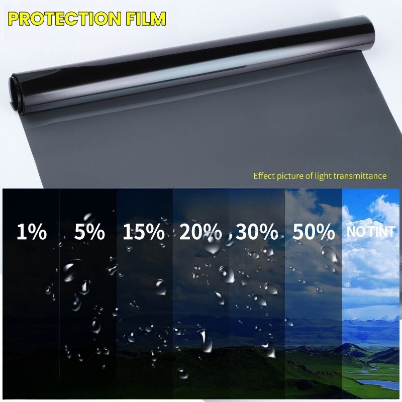 20″ x 10FT Uncut Car Window Tint Film Roll 1-50% VLT Auto Home Office Glass