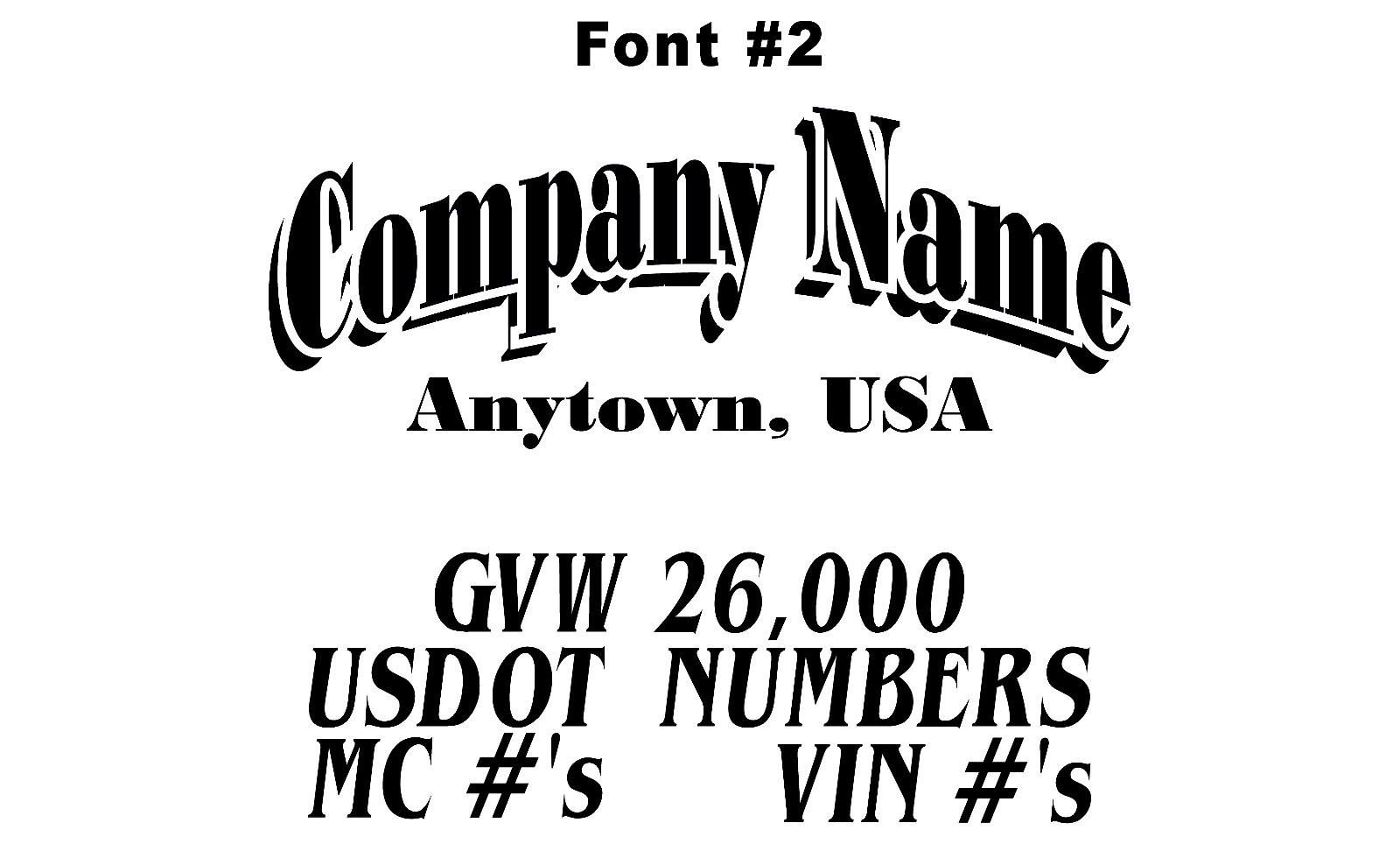 Cbcdecals- Custom Truck Door Lettering Business Name Truck Door Lettering
