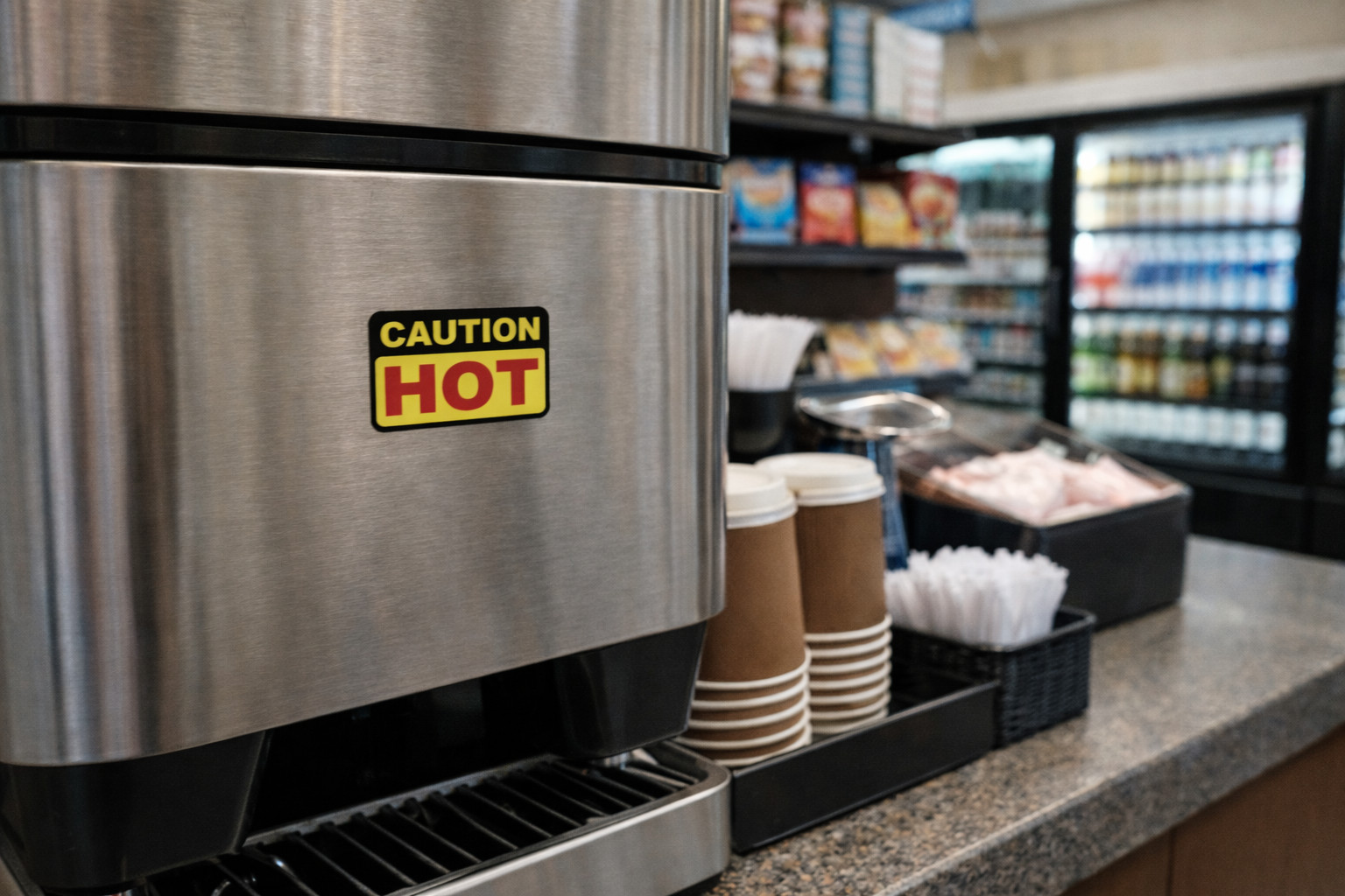 (2) CAUTION HOT Warning Safety Decal Stickers p793 Free Shipping
