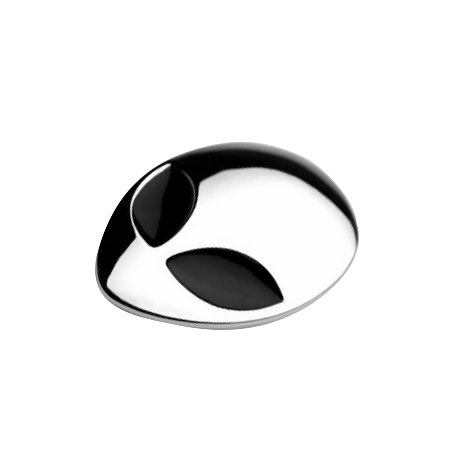 2pcs Chrome Metal 3D Alienware Head Auto Logo Sticker Badge Emblem Car Decal A