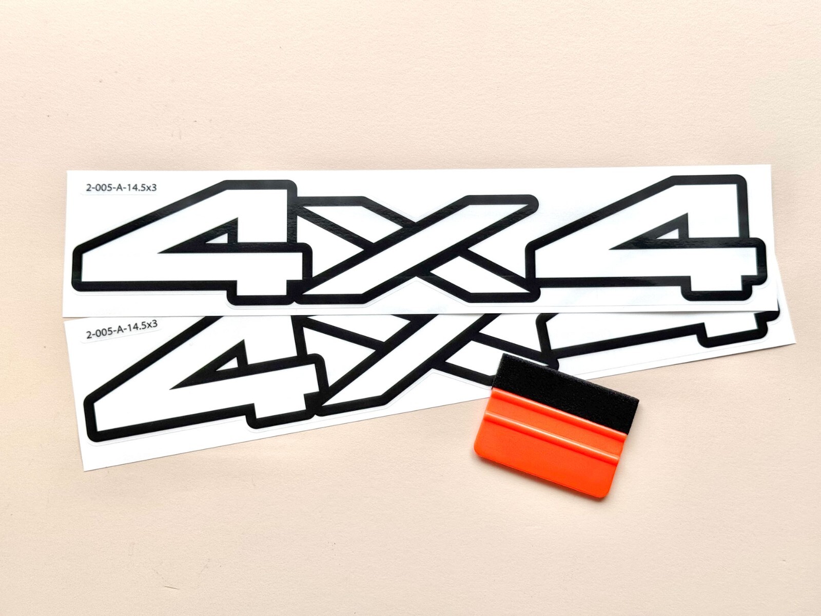 4×4 Off-Road Four Wheel Drive Decal Stickers Size Size 14.5 x 3 inch (Set of 2)