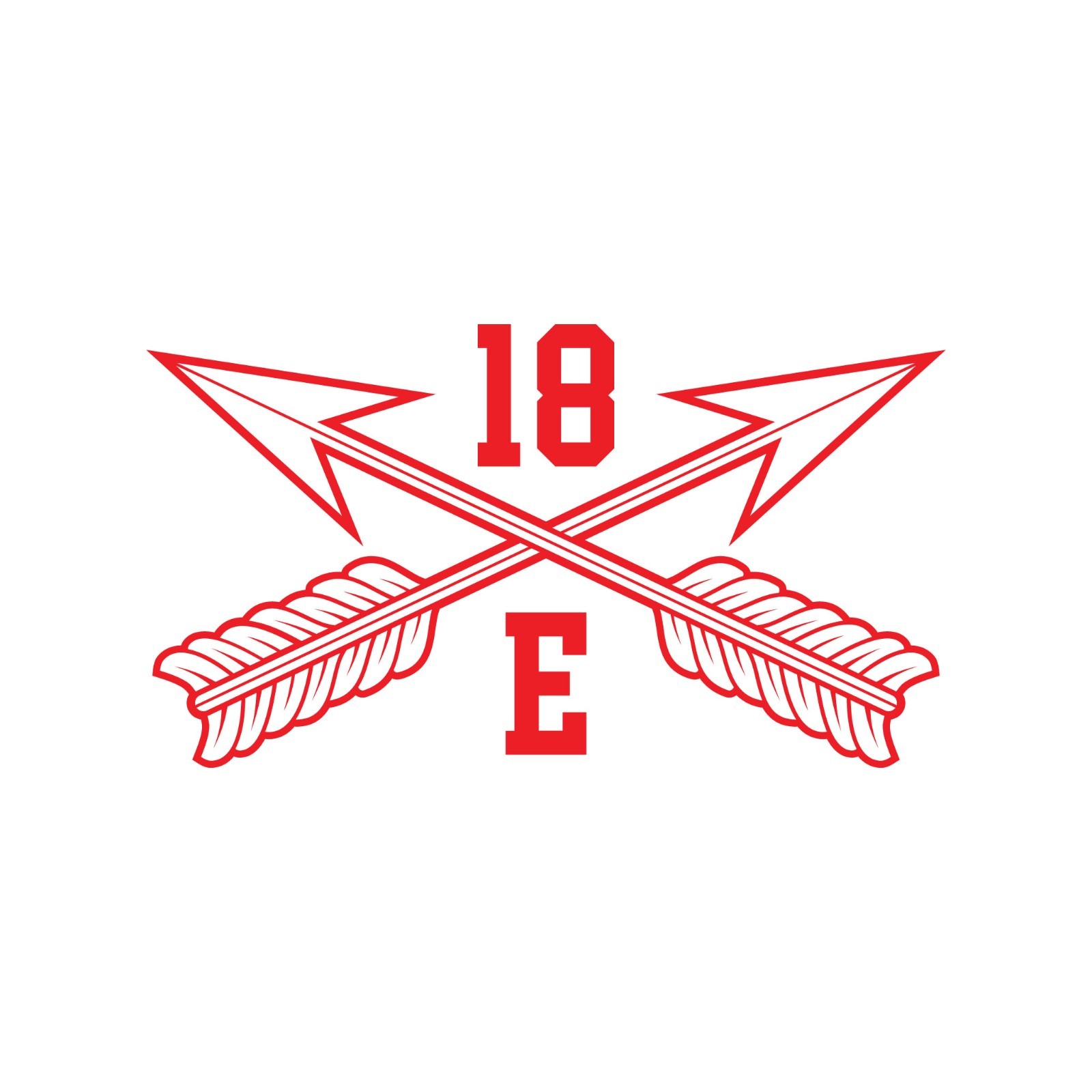 Army MOS 18E Special Forces Communications SGT SF Crossed Arrows Decal 3″ x 5.5″