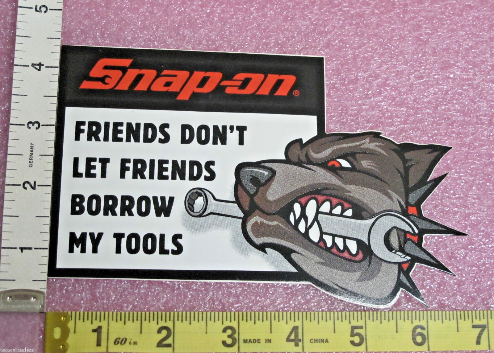 Genuine Official Snap On Tools FRIENDS DON’T LET FRIENDS BORROW MY TOOLS Decal