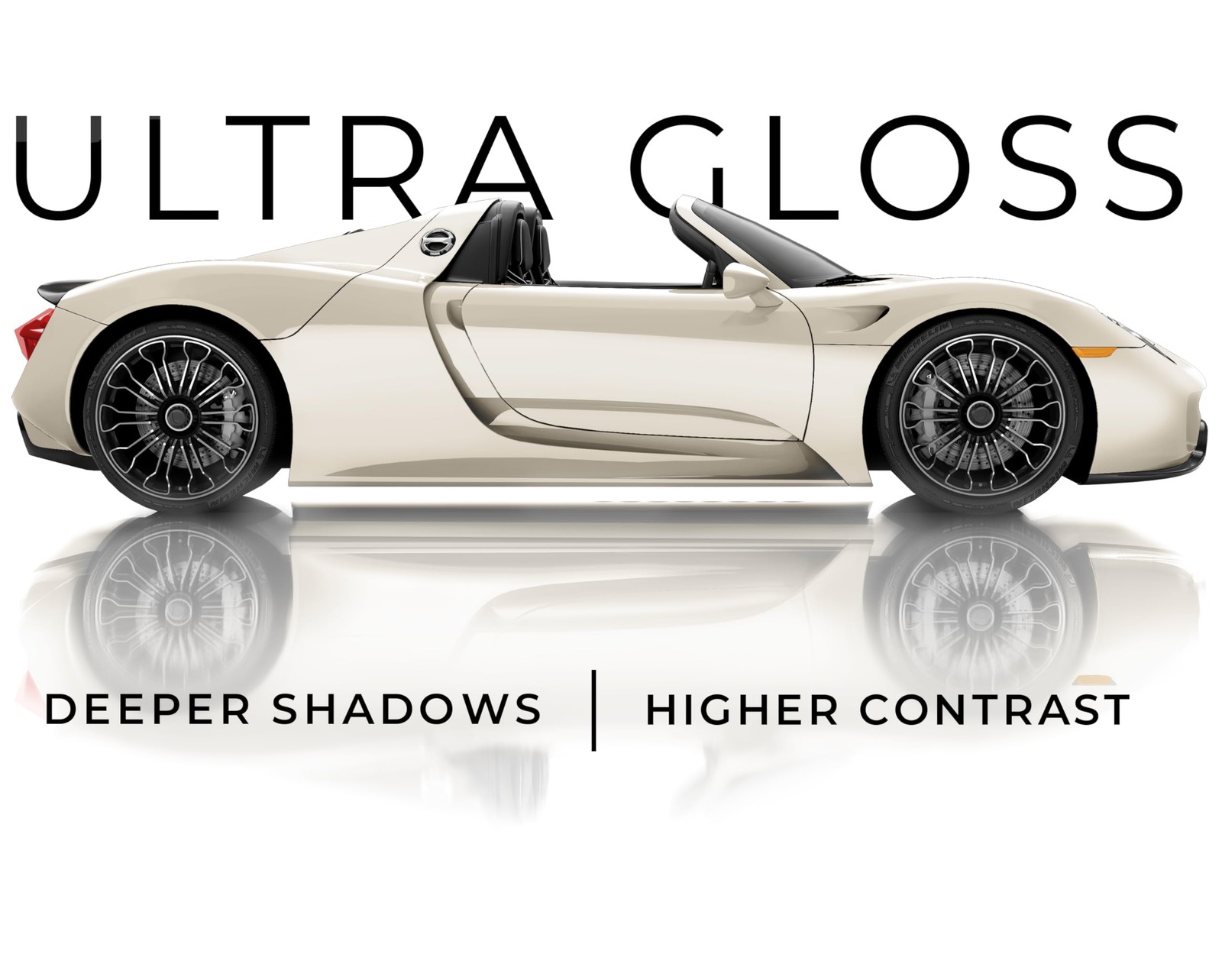 + Ultra Gloss Pearl White Vinyl Car Wrap 1ft x 5ft