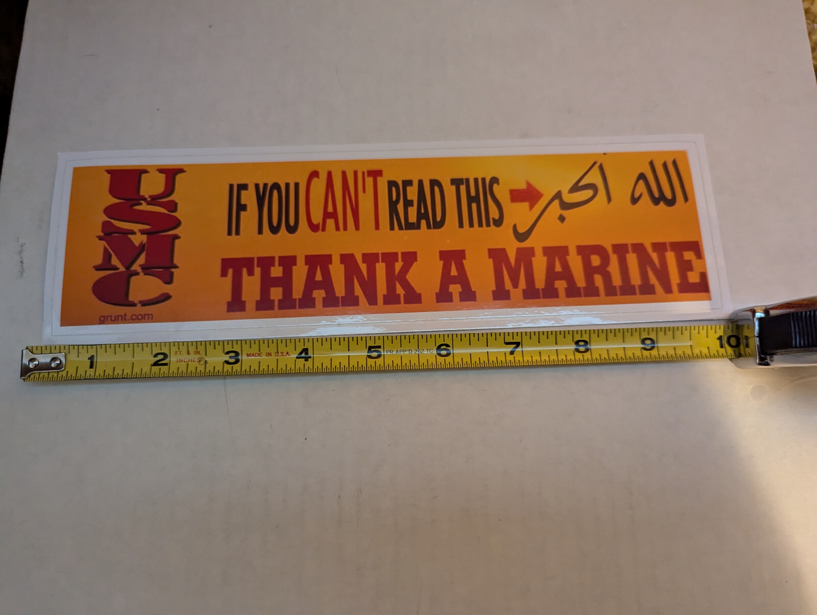 If You Can’t Read This Thank A Marine bumper sticker