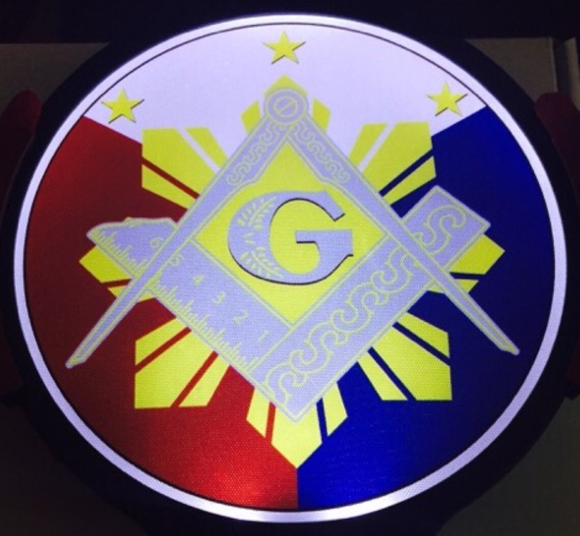 Philippine Freemason Light Up Decal Powerdecal Backlit LED Motion Sensing Decal