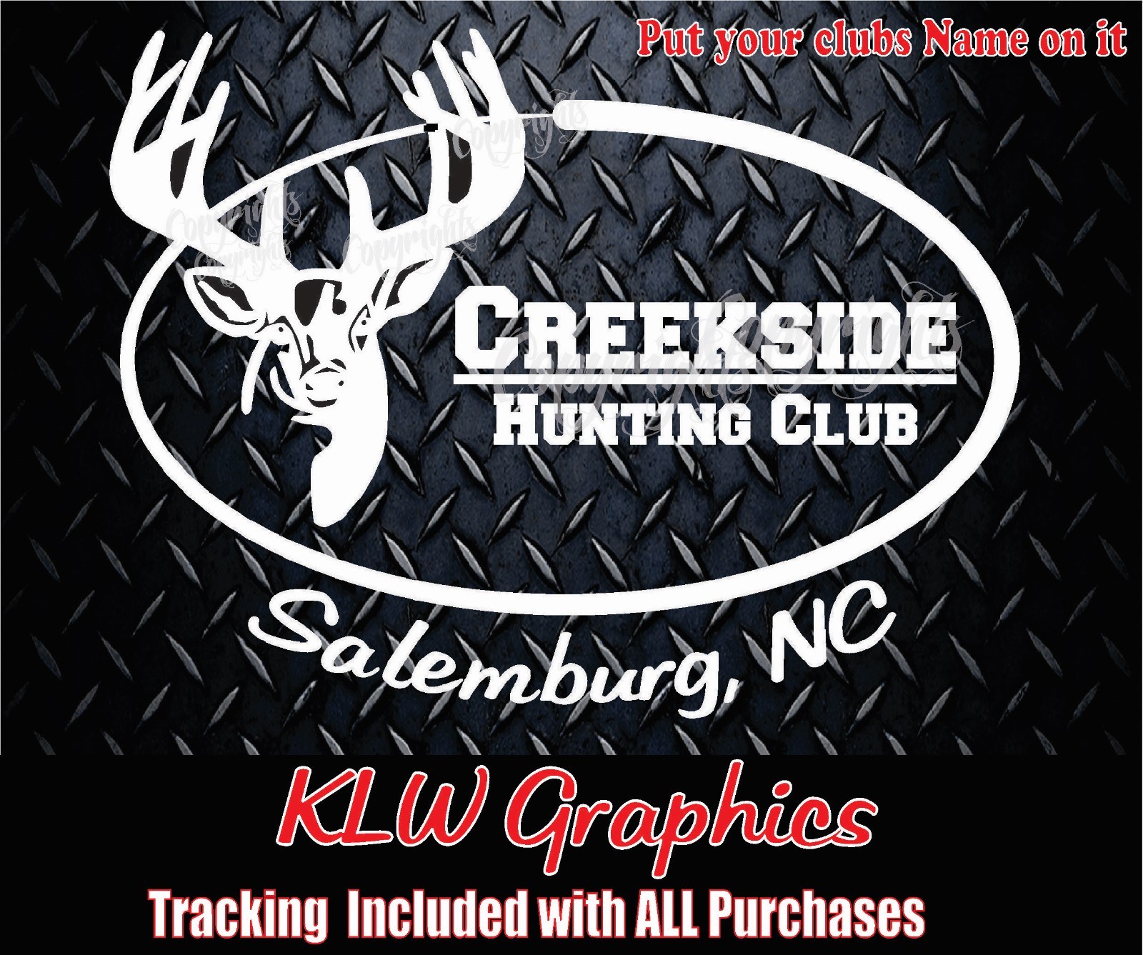 Custom Hunting Club Decal Sticker Deer Car Turbo Diesel Truck 4×4 Funny Bow Camo