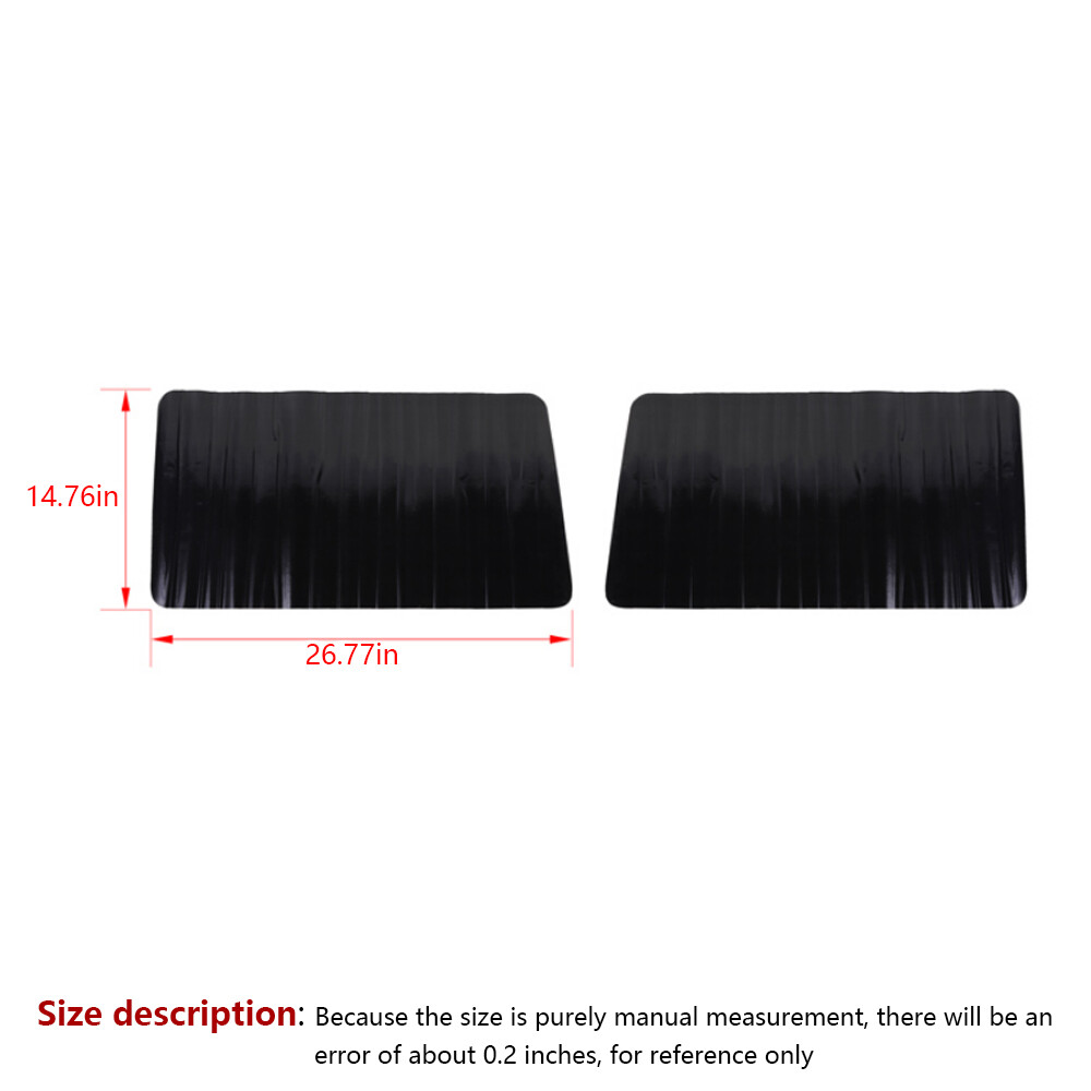 2PCS Full Black Rear Window Sticker Decal Trim Exterior Fit for Bronco 2021+