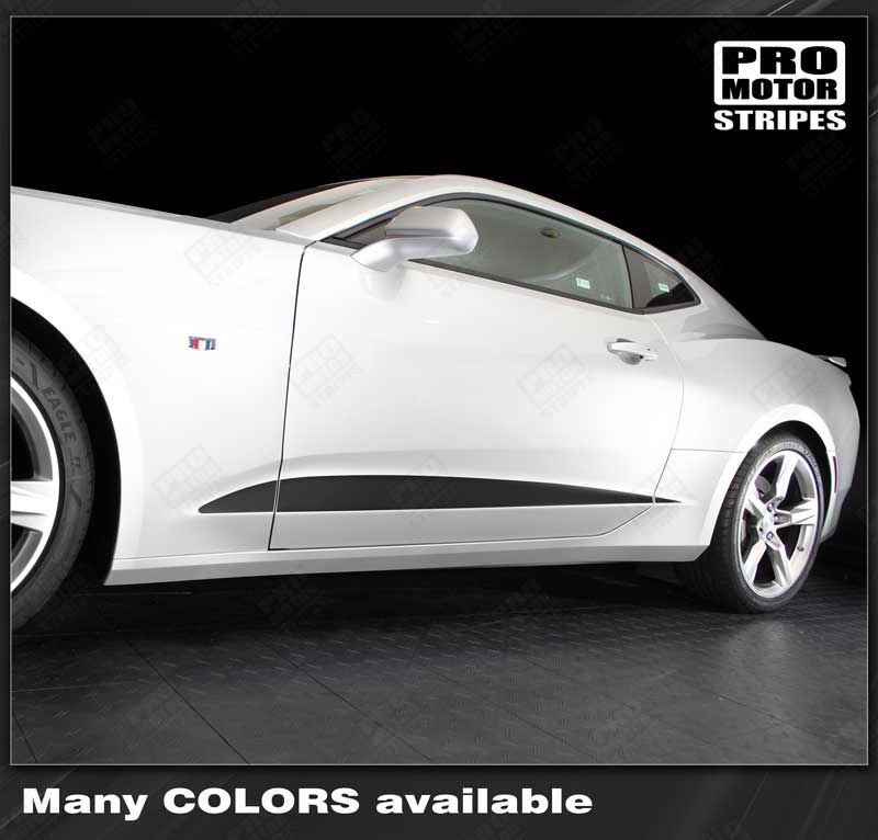 Chevrolet Camaro 2016-2023 Door/Upper Rocker Panel Side Stripes (Choose Color)