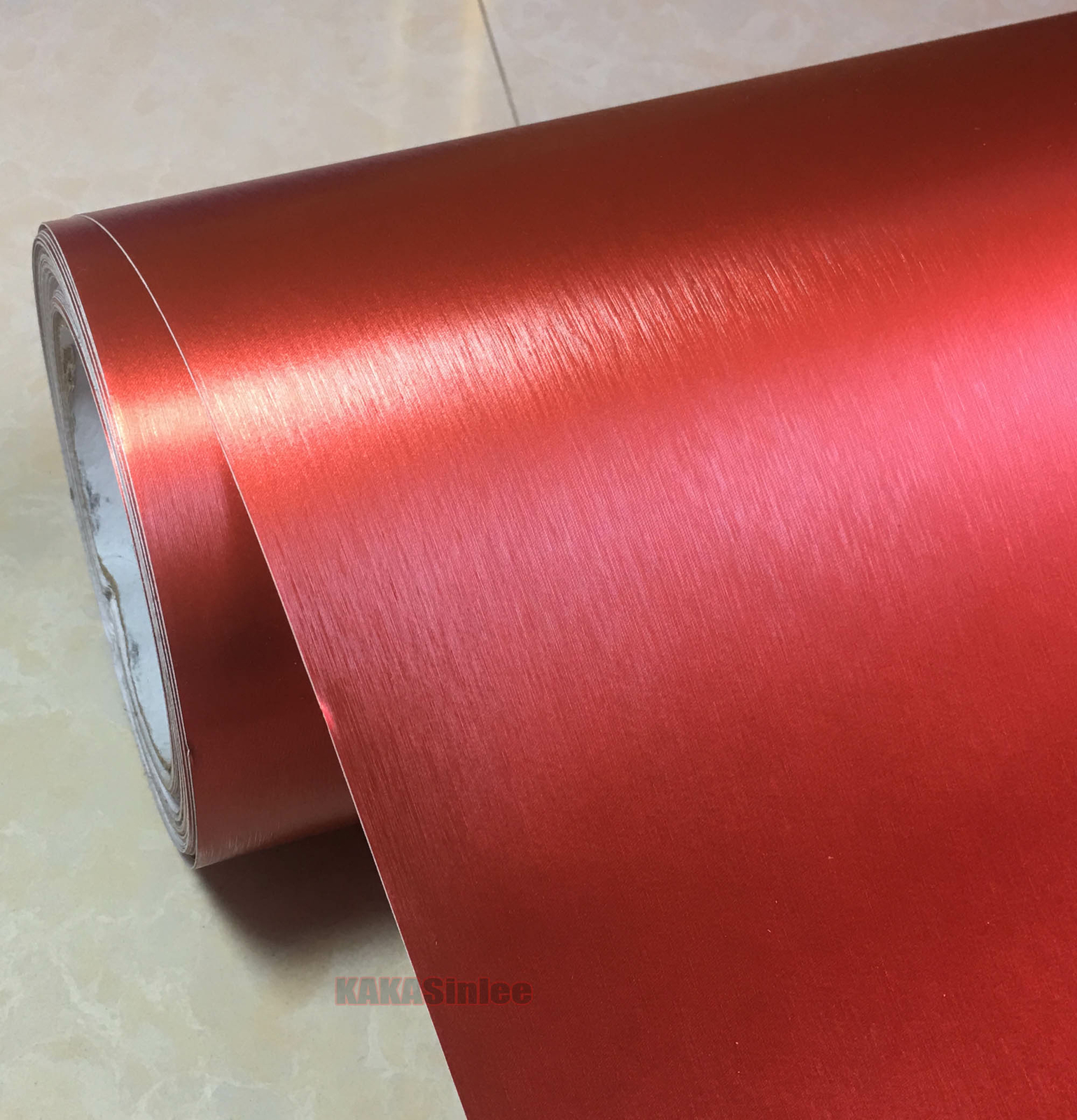 3D Brushed – Steel Texture Metal Satin Chrome Entire Car Vinyl Wrap Sticker AFUS