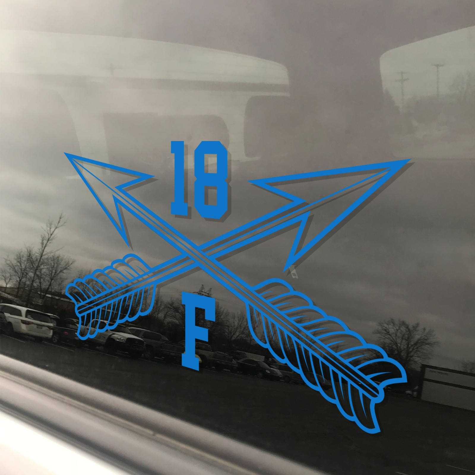 Army MOS 18F Special Forces Intelligence Sergeant Crossed Arrows Decal 3″ x 5.5″