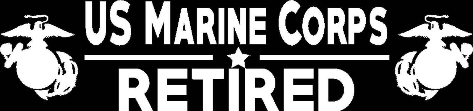 US Marine Corps Retired Vinyl Car Window Decal Bumper Sticker US Seller