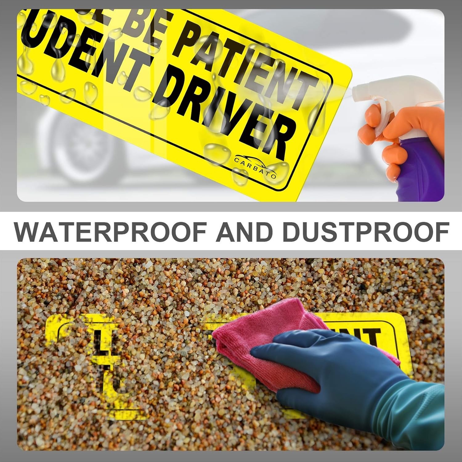 Weatherproof Student Driver Warning Magnets – Size 9×3.5 Inches for Visibility