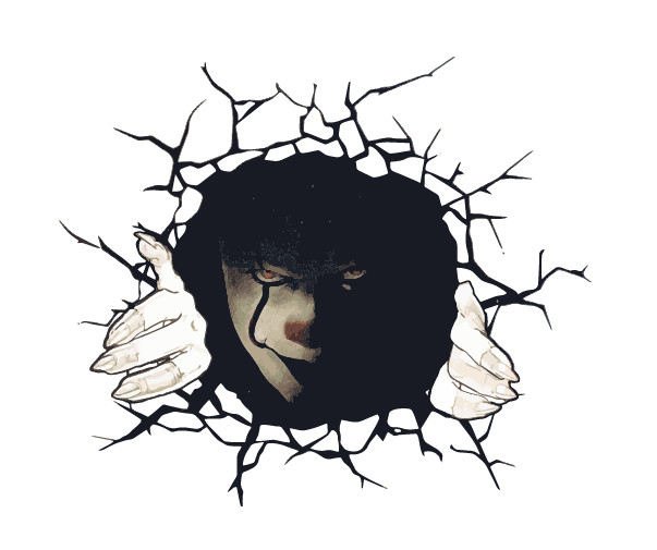 It Pennywise Sticker Decal Car Truck Laptop Horror Halloween 6×7