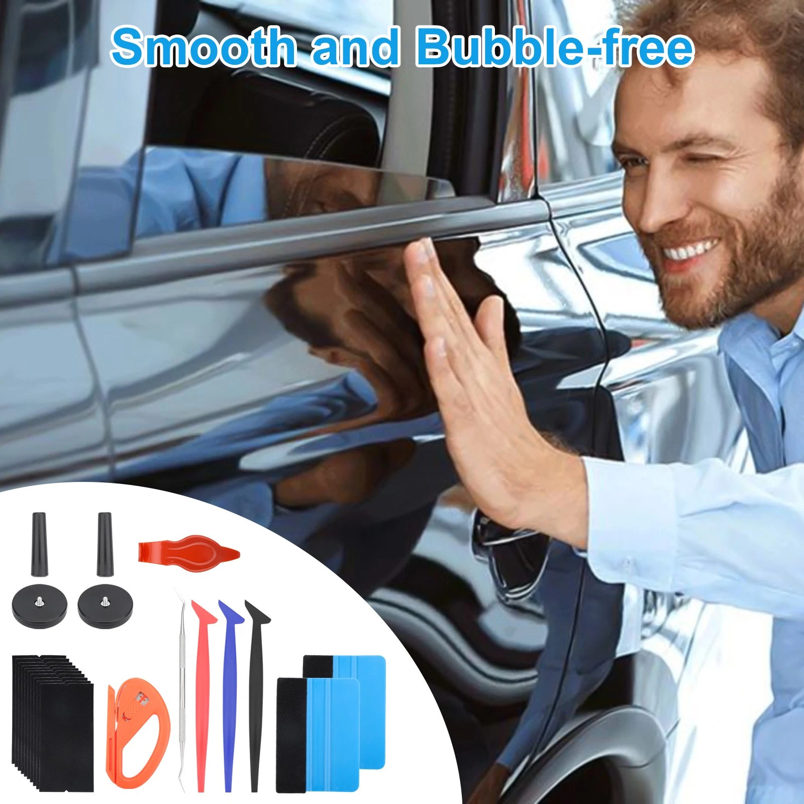 20 PCS Window Tint Tools Kit Car Auto Film Tinting Scraper Squeegee Installation