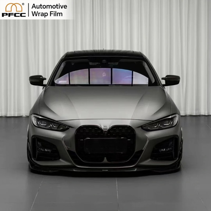 5ft x 50ft PET Car Wrap Vinyl Monza Grey Air Release Bubble Free Full Roll Film