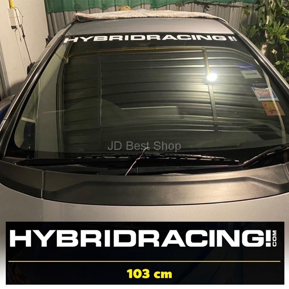 Hybridracing US Style Windshield JDM Dicut Vinyl Sticker 103cm Car Racing Sports