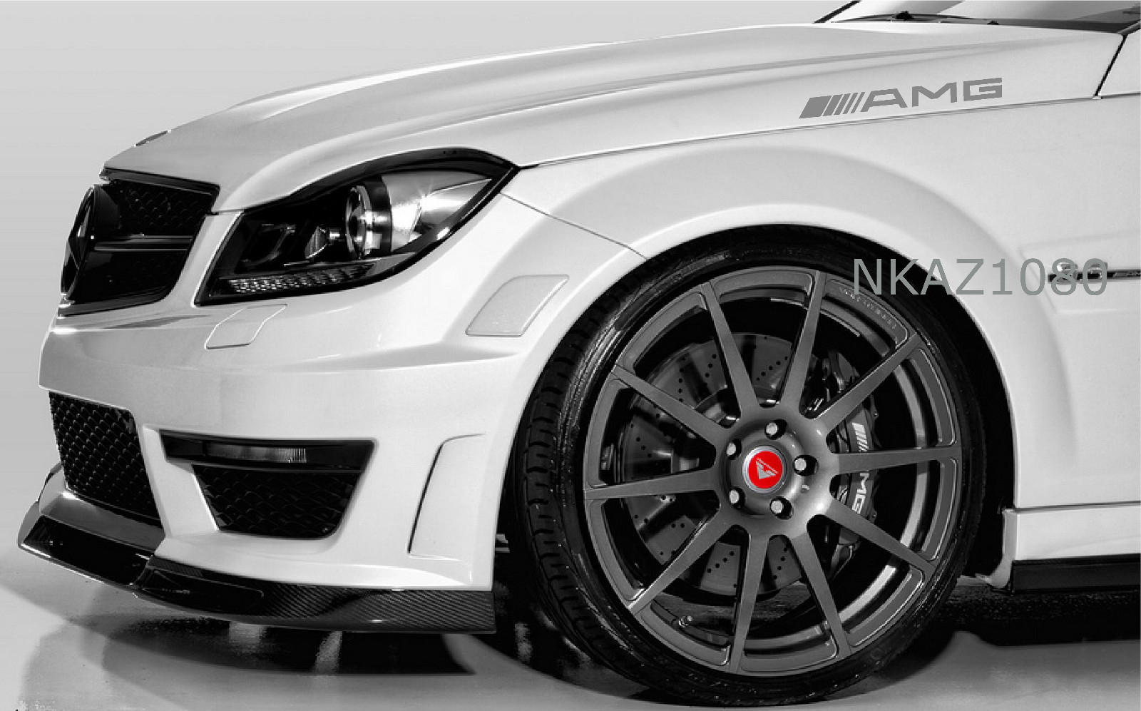 AMG Mercedes Benz Vinyl Decal Sport Racing car sticker emblem logo SILVER