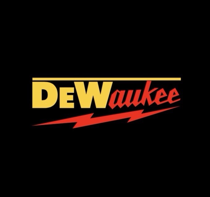 Dewaukee DeWalt Milwaukee Sticker Decal Power Tools For Toolbox Truck Garage