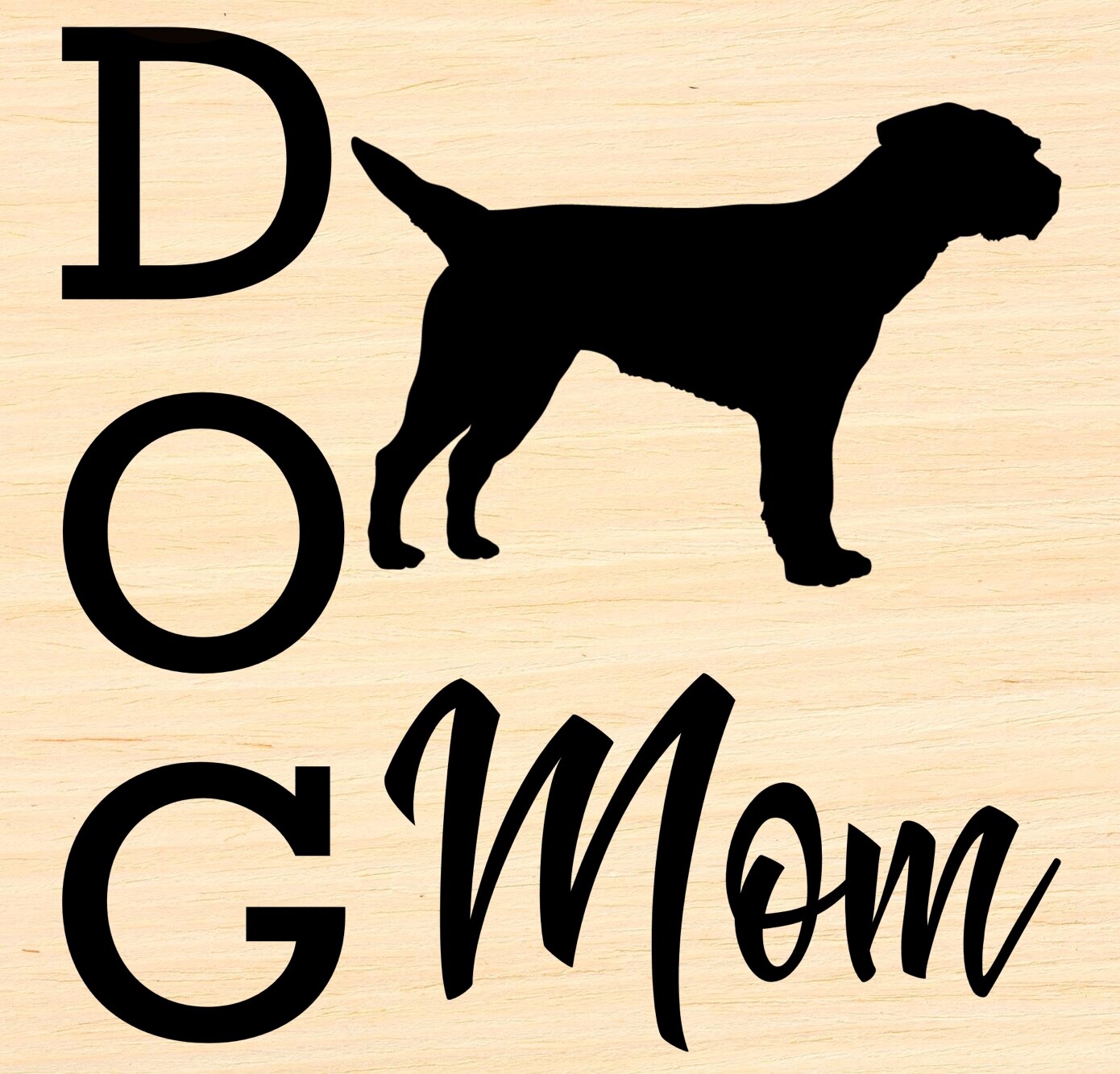 Vinyl Decal Car Signs Sticker You Pick Size & Color – Border Terrier Dog Mom