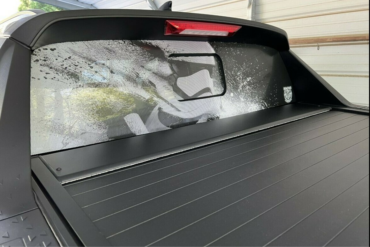 STORM TROOPER PERFORATED Window Graphic Decal Sticker Truck SUV VAN STAR WARS