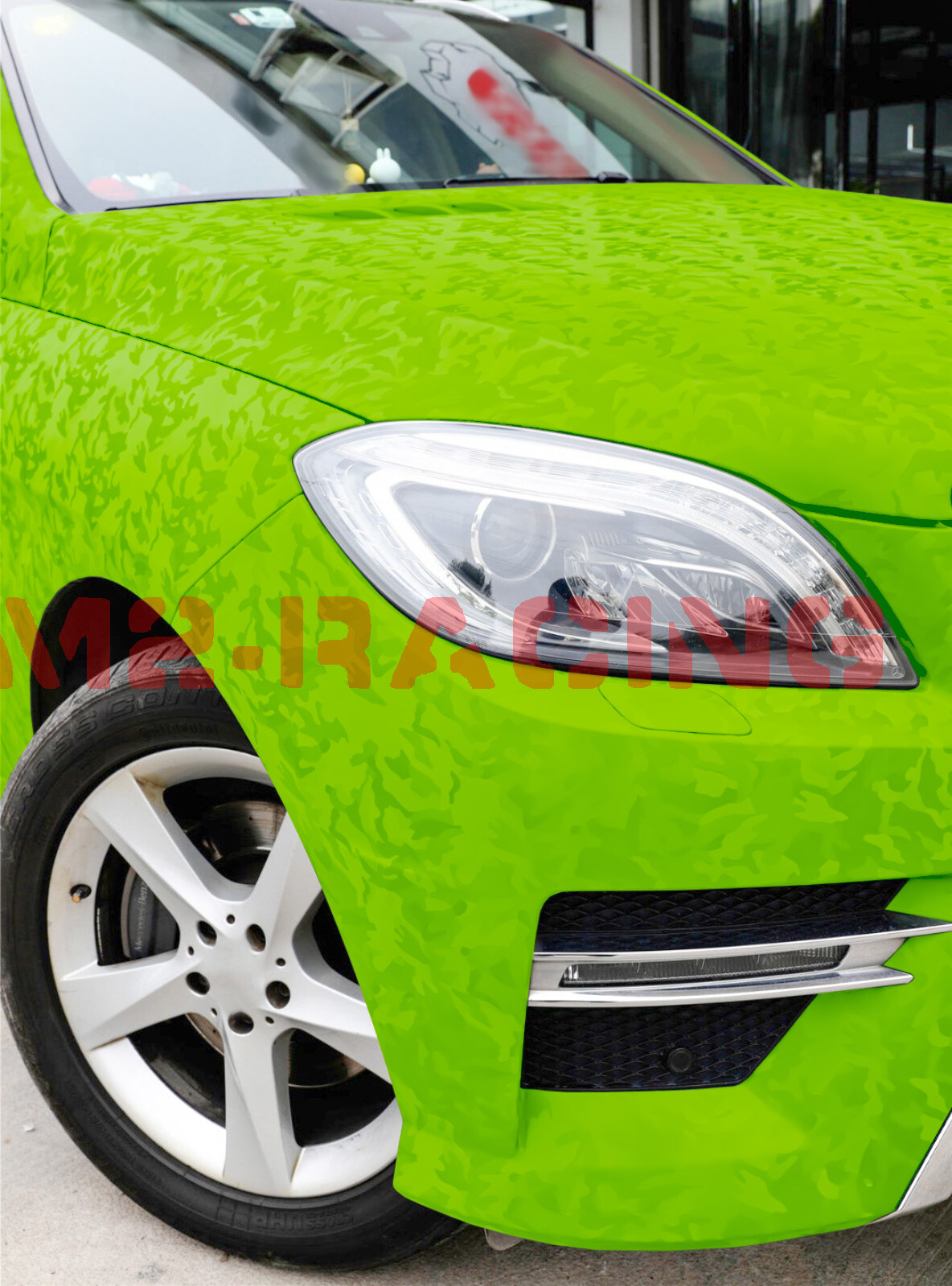 Camouflage Shadow Apple Green Pattern Car Vinyl Wrap Decal Sticker Sheet Film