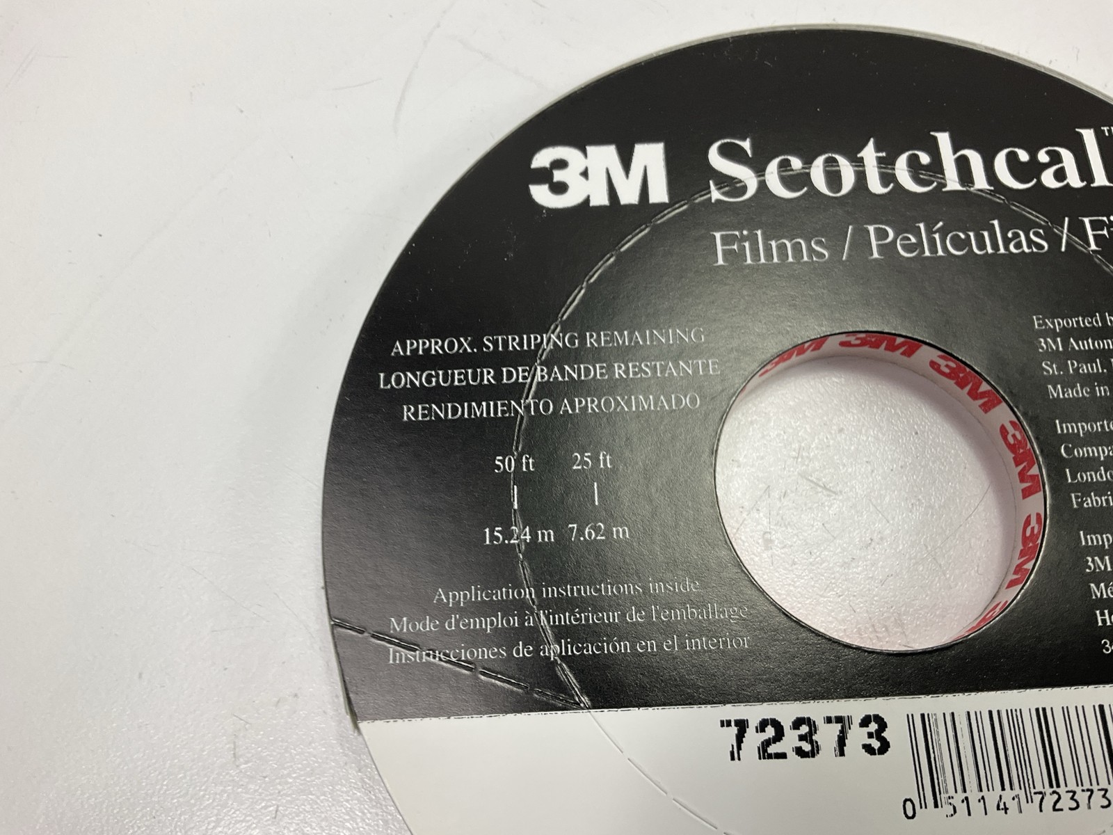 3M 72373 Pinstripe Striping Tape 5/16″ X 150 Feet, Gray