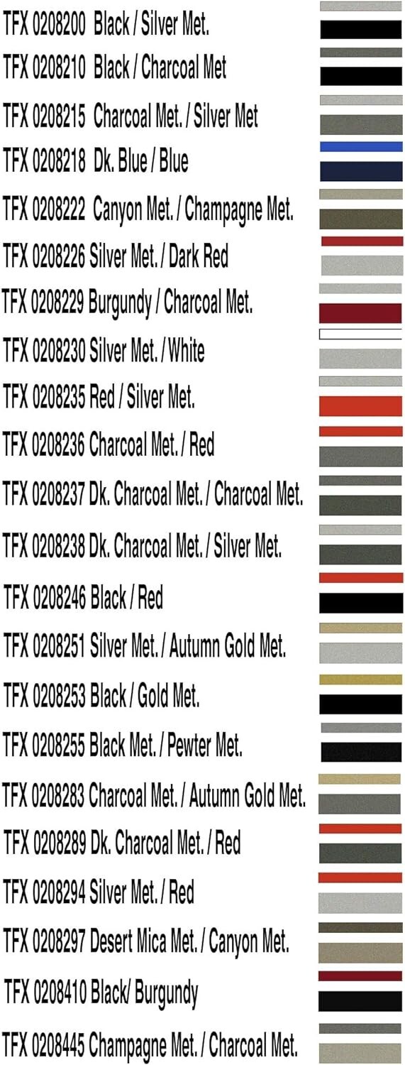 Universal 1/2″ 2-Color Pinstripe 02085200- Black/Silver Metallic