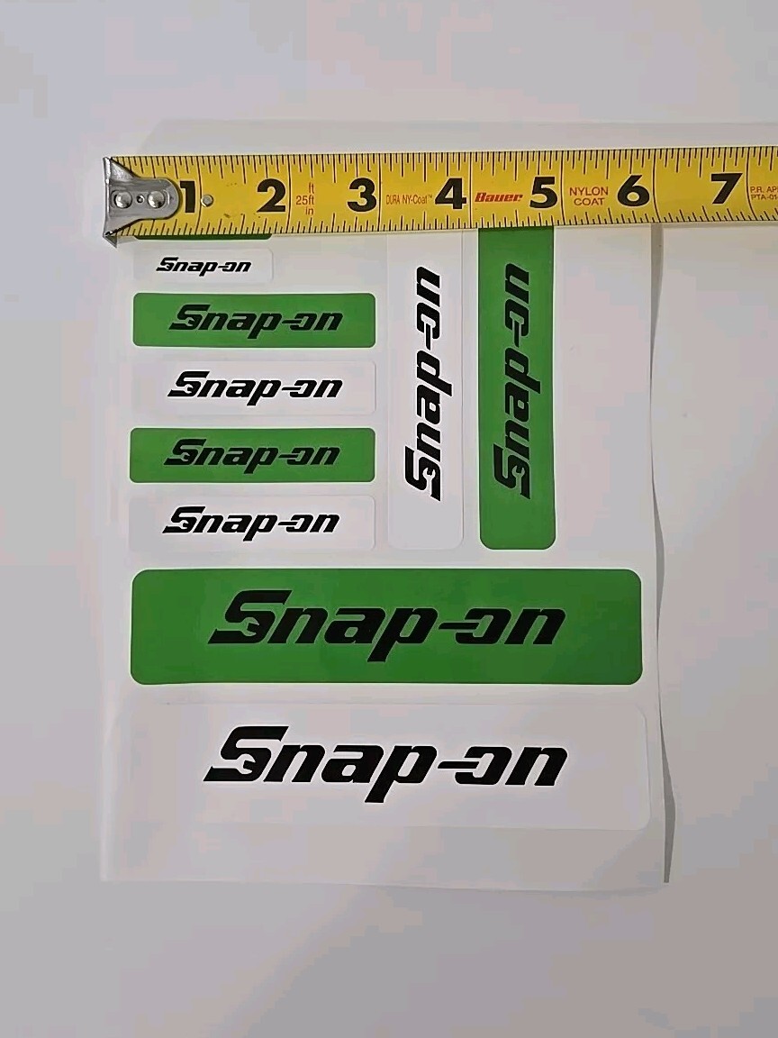 2XPacks Snap On Tools Promo 20 stickers Total Red,White,Black,Green Decal Emblem