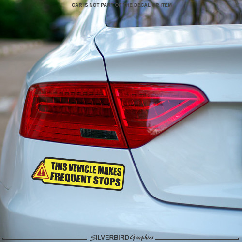 This Vehicle Makes Frequent Stops sticker / decal / truck / vehicle / delivery