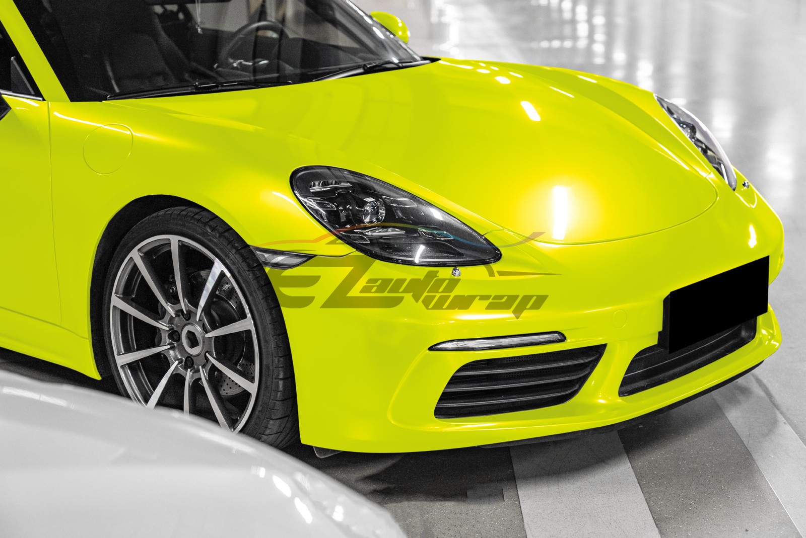 Space Candy Gloss Neon Yellow TPU PPF Paint Protection Film Dry Wet Vinyl Wrap