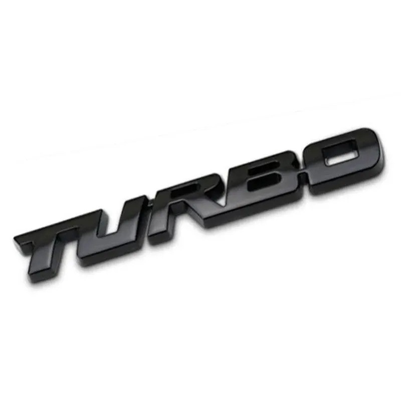 Car Sticker Turbocharged Turbo Metal Alloy 3D Badge Car Modification Accessories