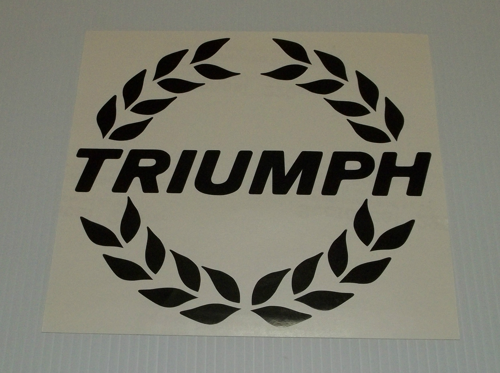 New 1978-1981 Triumph TR7 OEM Front Hood Bonnet Laurel Badge Decal Transfer