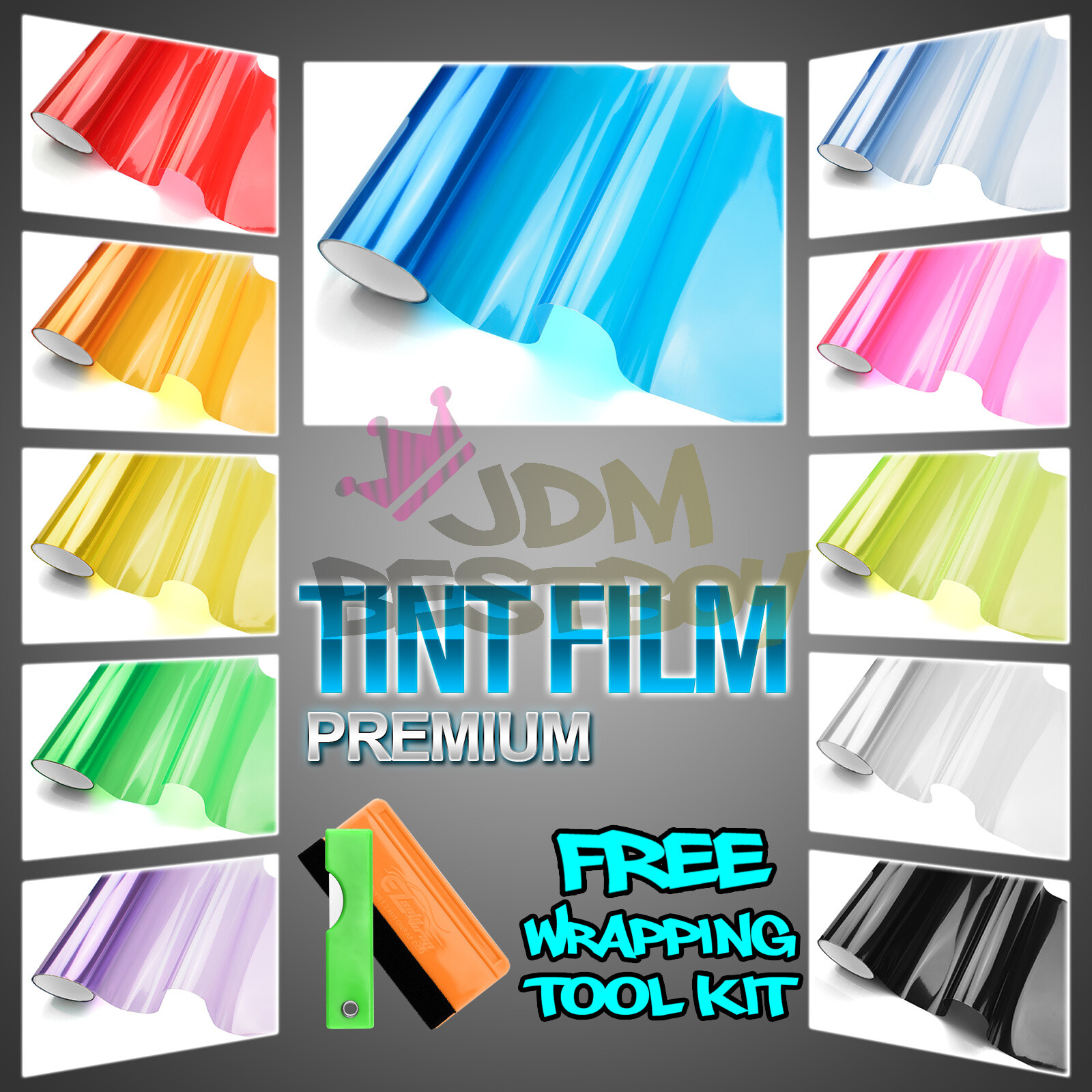 Headlight Protection Film Smoke Tint Tail light Fog Side Marker Vinyl Wrap