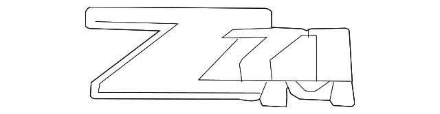 Genuine GM Pickup Box Side Rear Decal 25798300