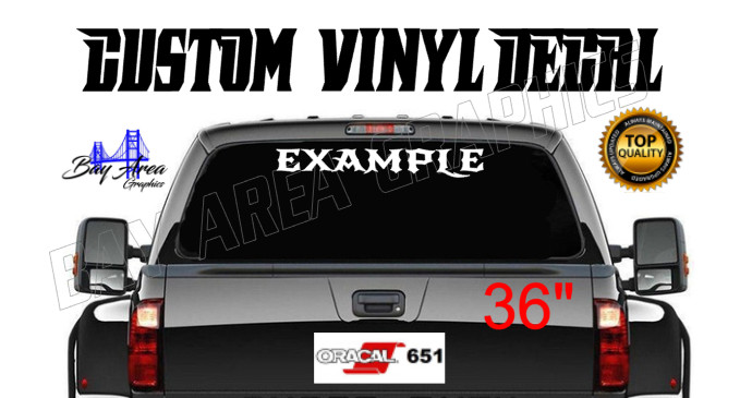 Illinois Vinyl Decal Truck /Car/Van Back Window Custom Size Outdoor Vinyl 651