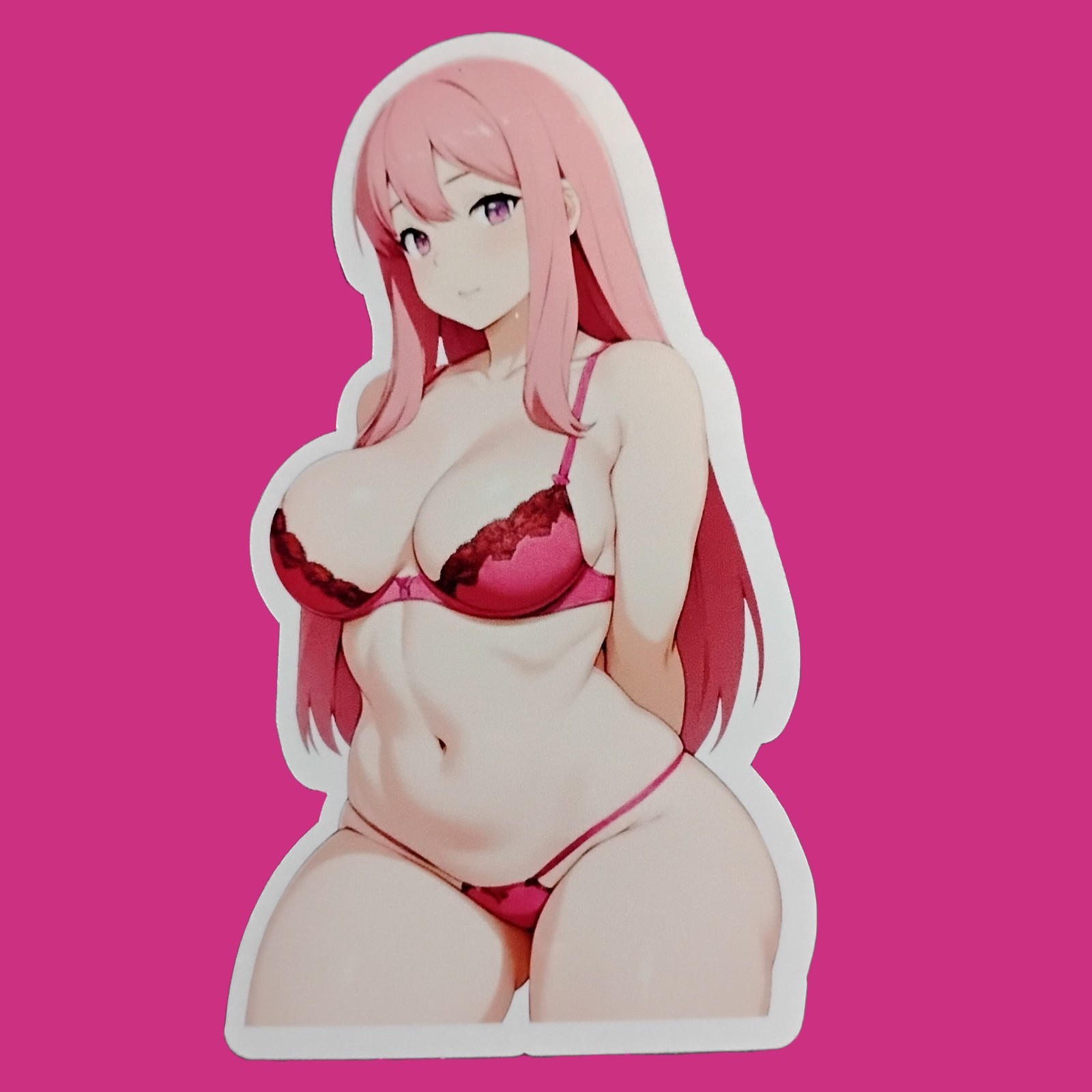 Anime Waifu NSFW Vinyl Sticker Ecchi Lewd Hentai Decal 6″ 5″ 4″