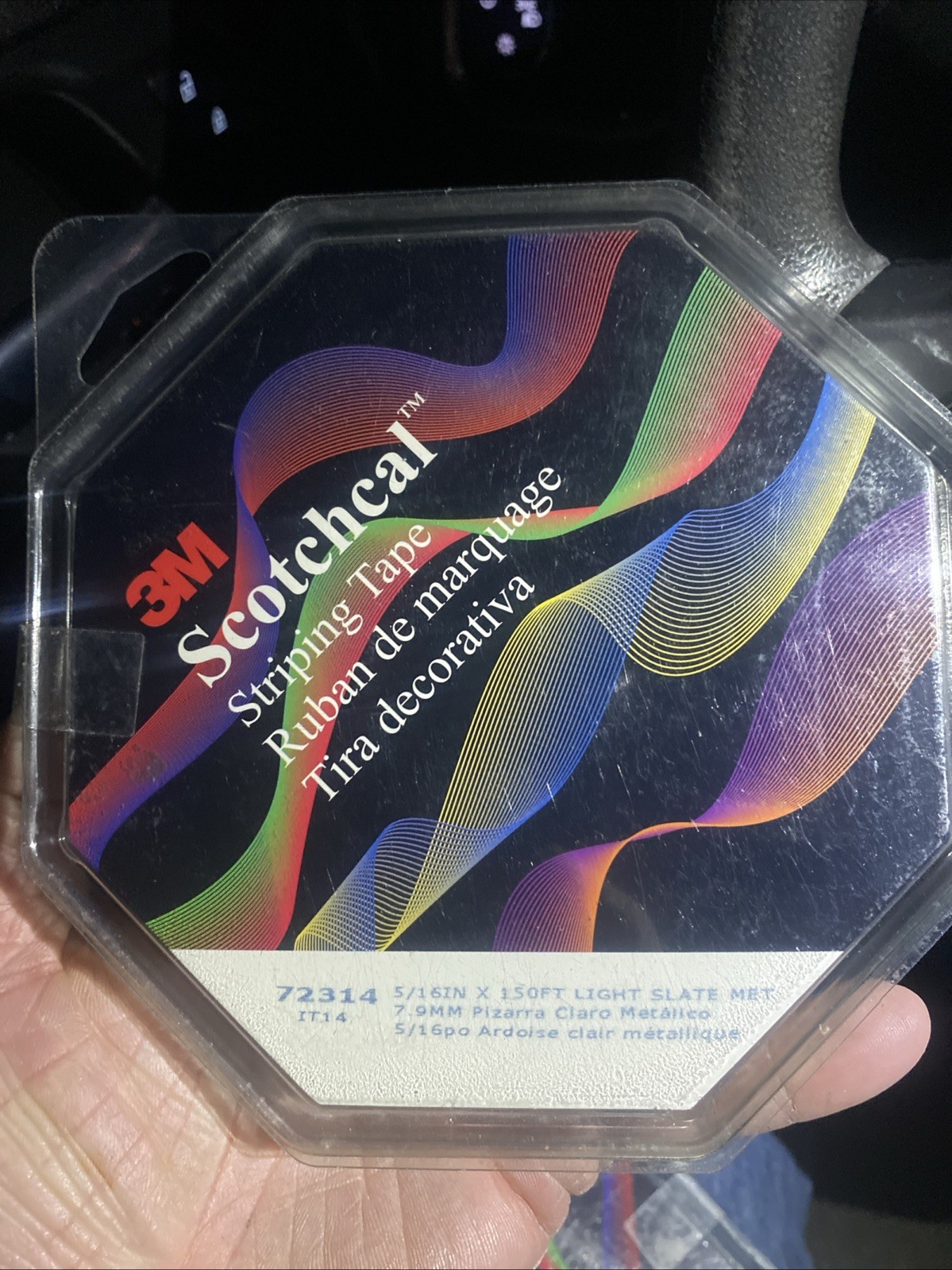 3M 72314 Pinstripe Striping Tape, Light Slate Metallic, 5/16″ X 150 Feet