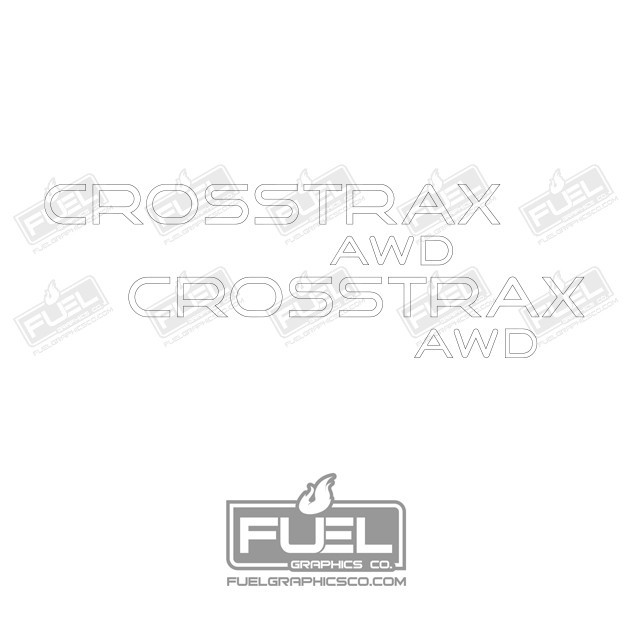 Toro CrossTrax AWD Premium Vinyl Decal 2-Pack – 10.25″ wide x 1.8″ tall