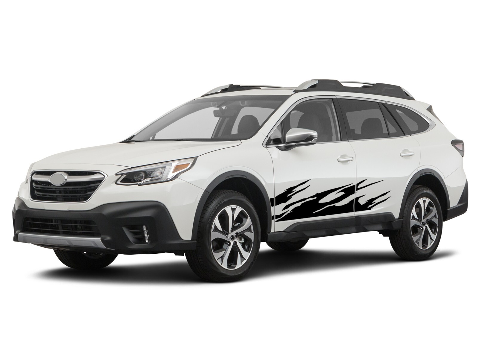 Side door flames graphics stickers decal compatible with Subaru Outback
