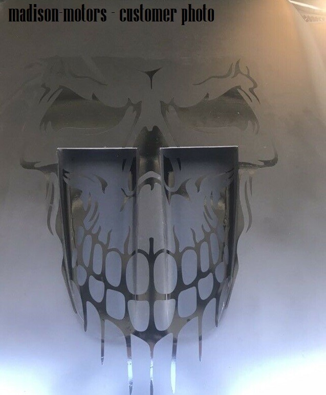 Skull Hood Decal Large 32″ Graphic Sticker for Truck Jeep Car Trailer Boat Vinyl